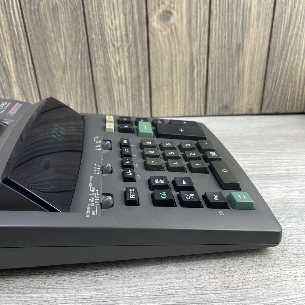 Casio DR-250HD Electronic 2 Color Printing Calculator Tax & Exchange